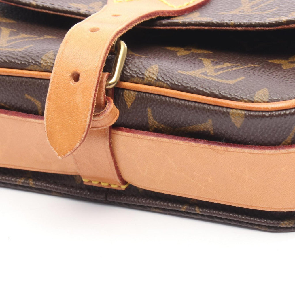 Louis Vuitton Brown Pvc Coated Canvas Monogram Leather Shoulder Bag