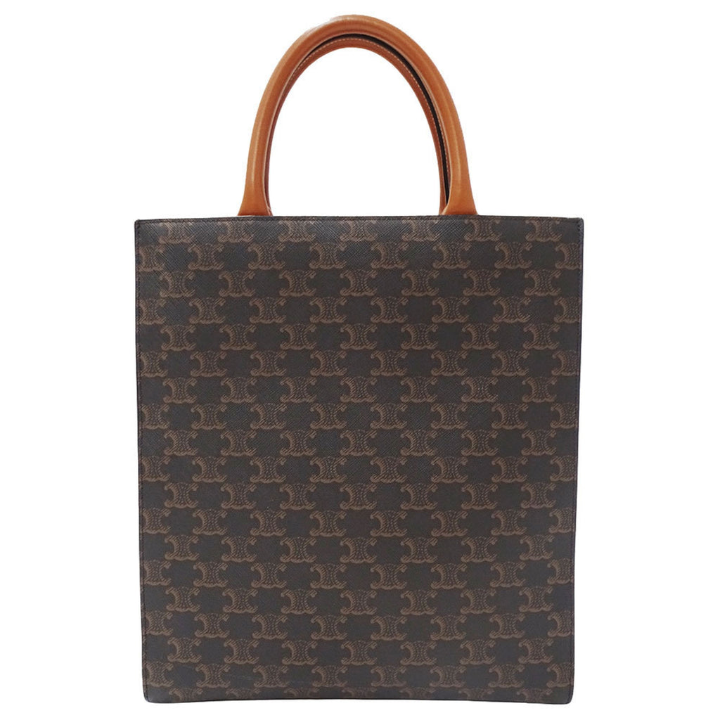 Celine Dark Brown Canvas Handbag Shoulder Bag