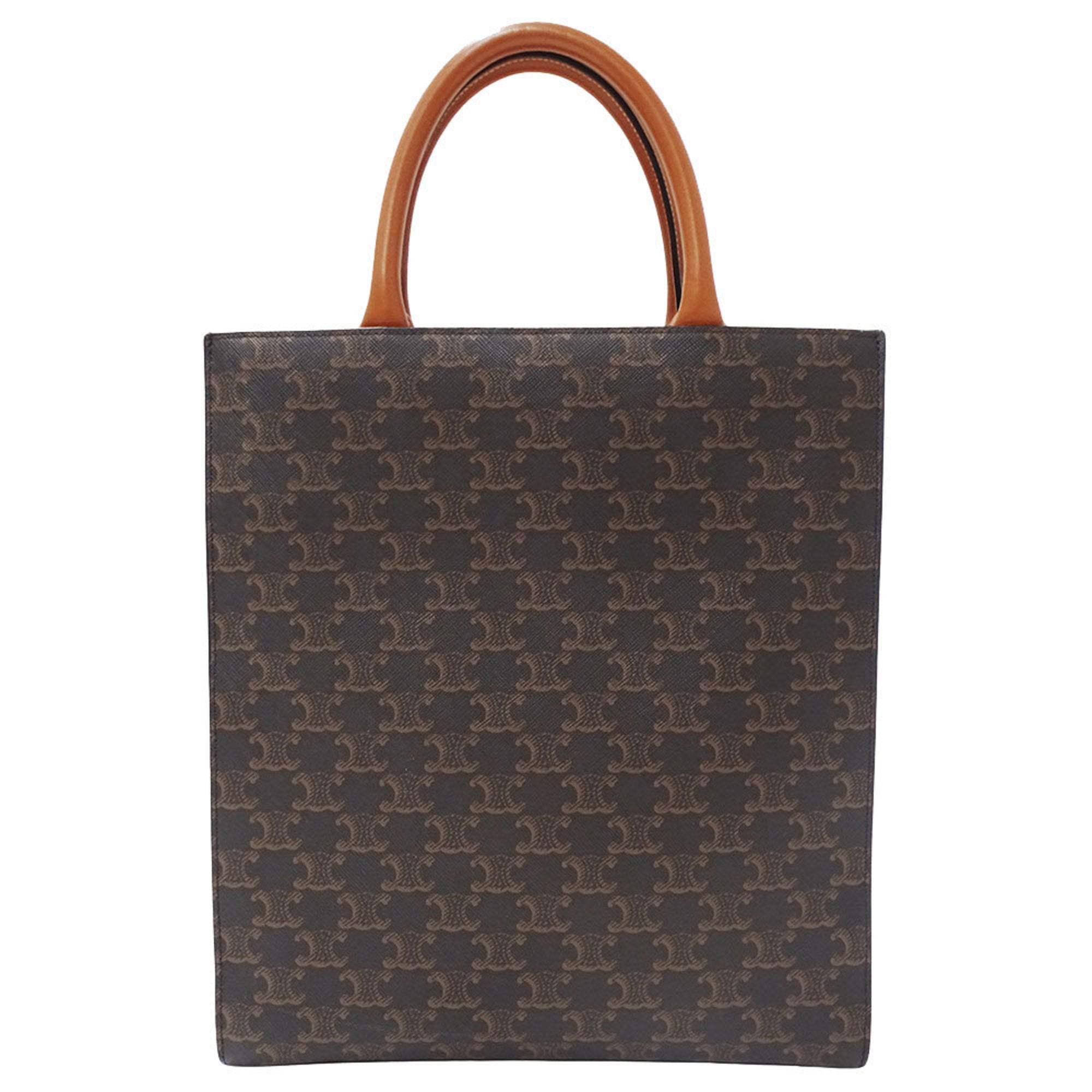 Celine Dark Brown Canvas Handbag Shoulder Bag