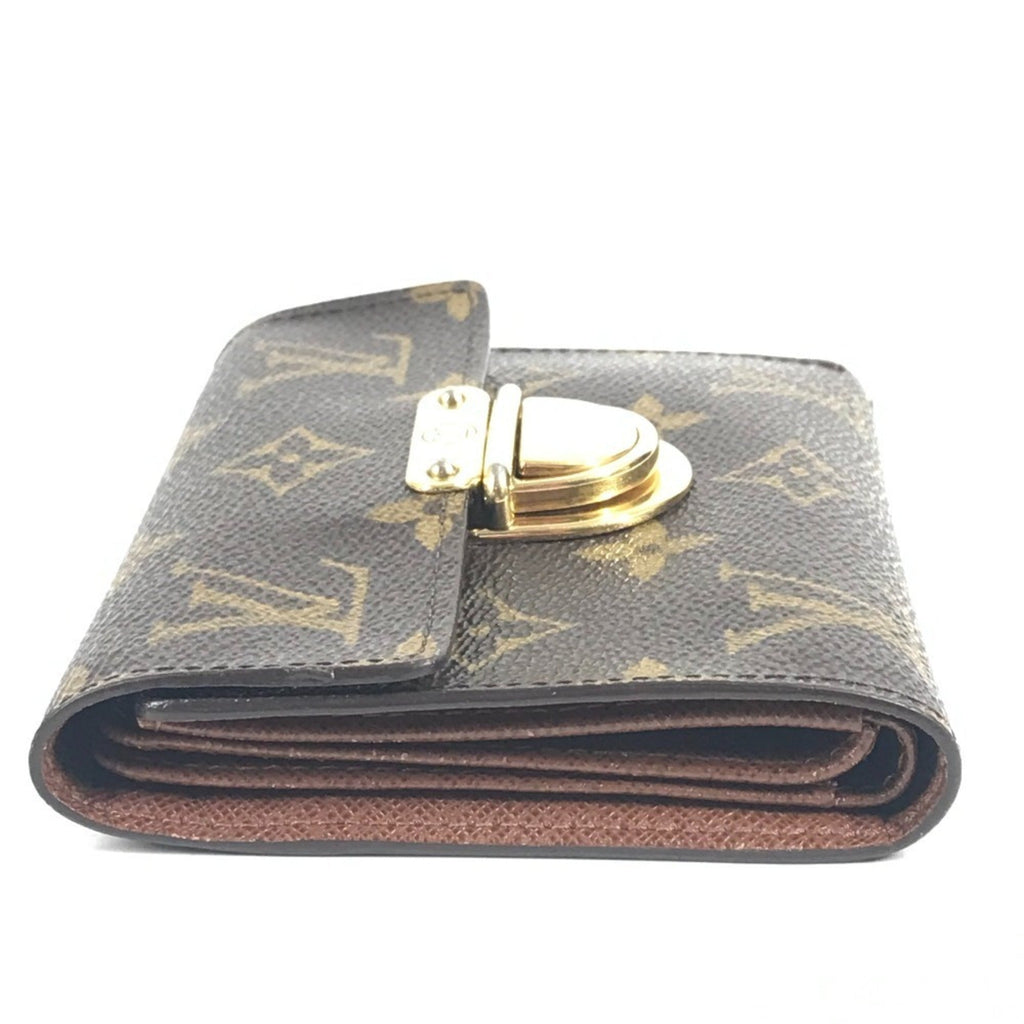 Louis Vuitton Monogram Brown Galle Monogram Monogram Long Bill Wallet (Tri-Fold)