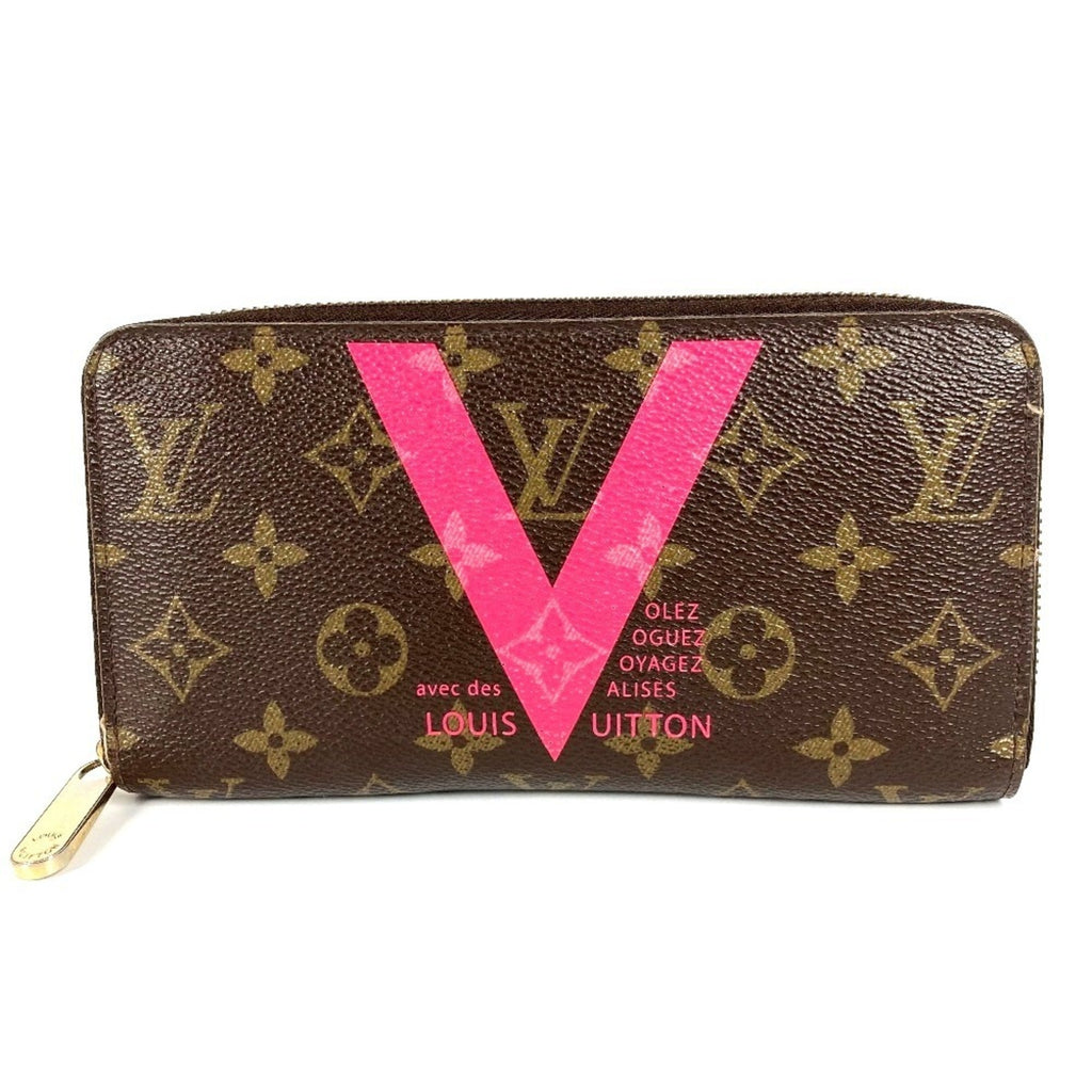 Louis Vuitton Monogram Brown Monogram Pink Monogram Long Wallet