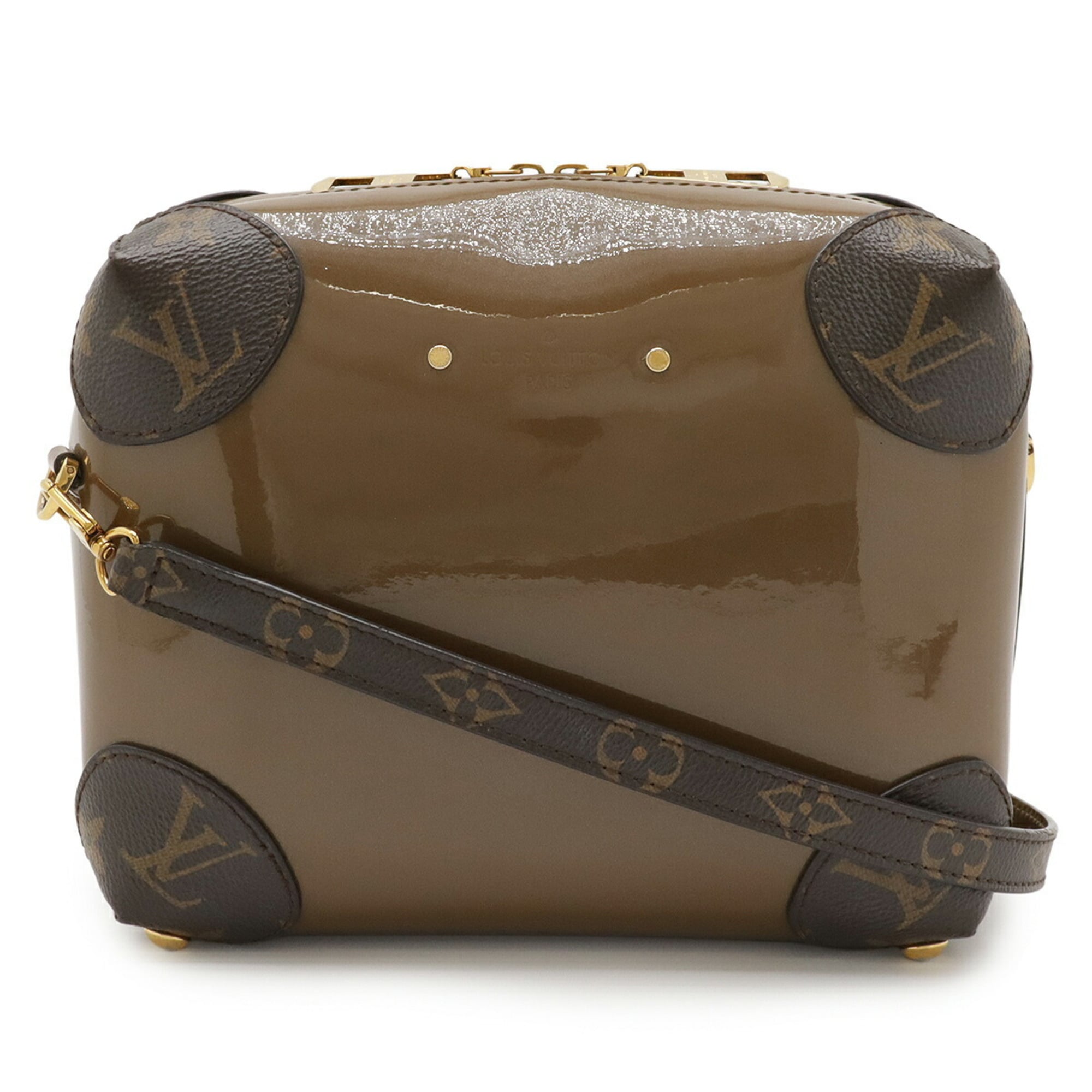 Louis Vuitton Brown Monogram Monogram Idylle Patent Leather Pochette Shoulder Bag