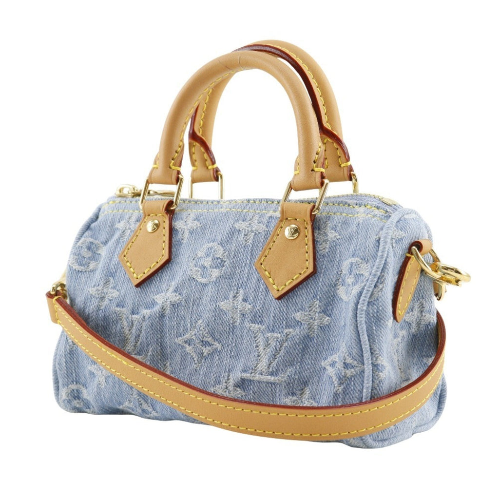 Louis Vuitton Sky Blue Monogram Denim Handbag