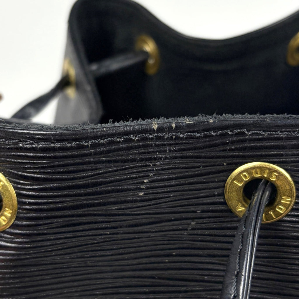 Louis Vuitton Black Noir Epi Leather Shoulder Bag