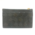 Bottega Veneta Khaki Leather Coin Purse/Coin Case