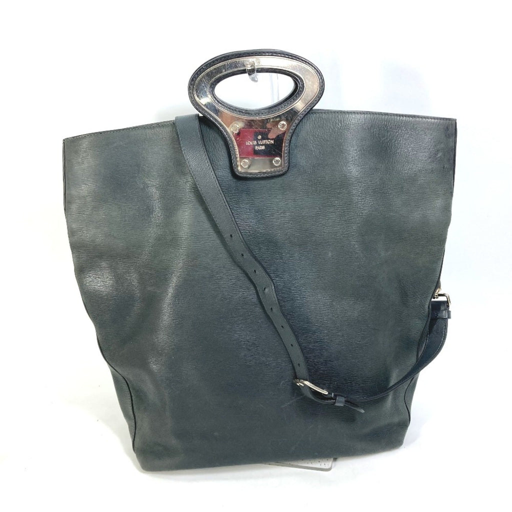 Louis Vuitton Black Noir Leather Handbag Shoulder Bag