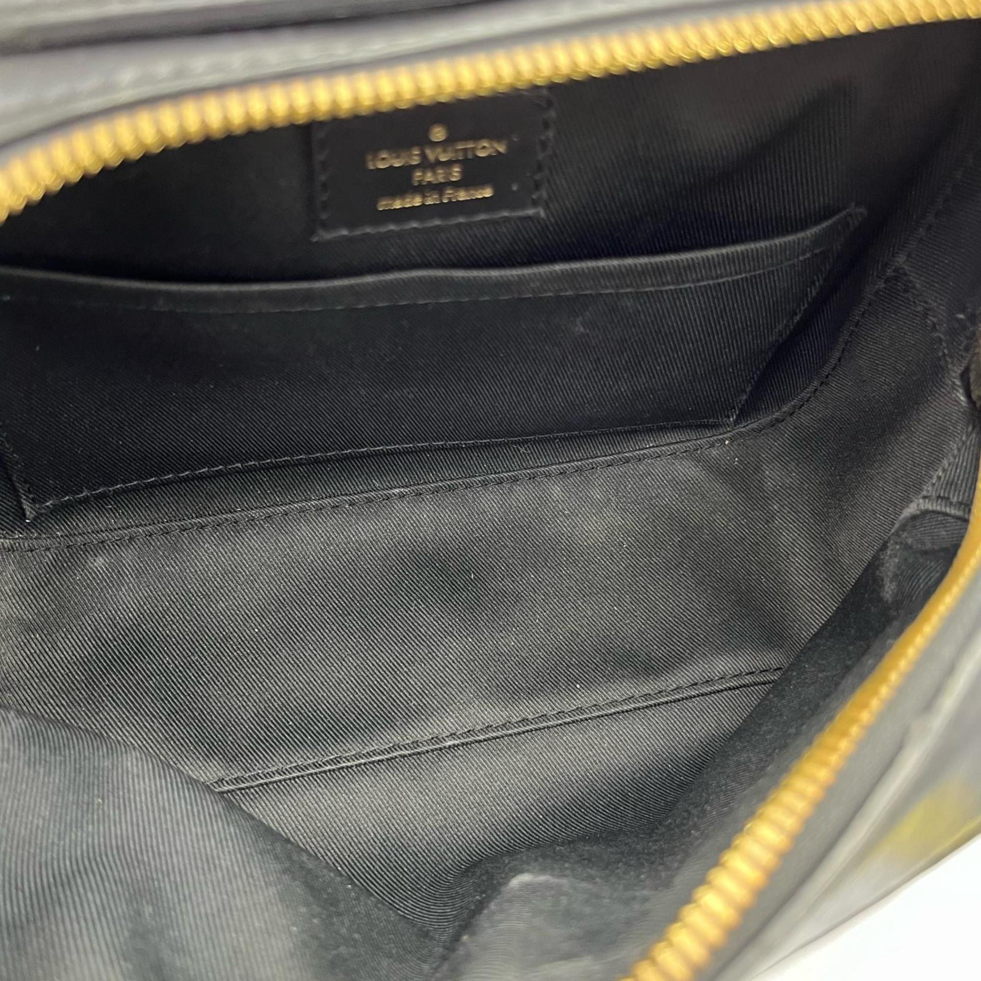 Louis Vuitton Black Brown Monogram Monogram Shoulder Bag