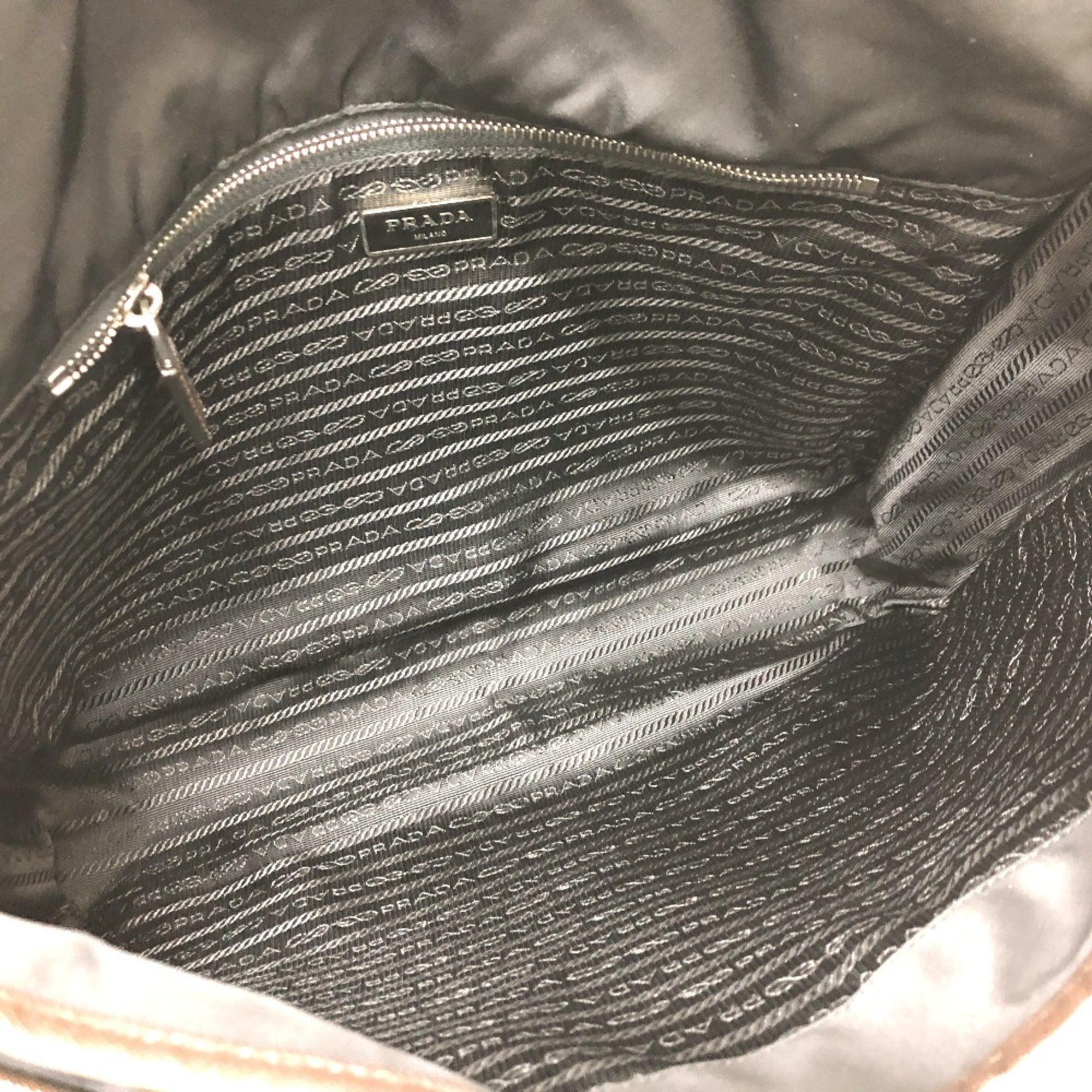 Prada Black Cloth Shoulder Bag