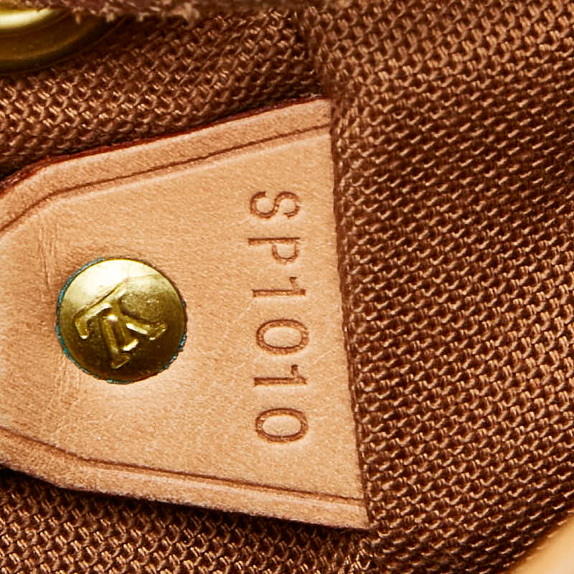 Louis Vuitton Brown Pvc Leather Backpack