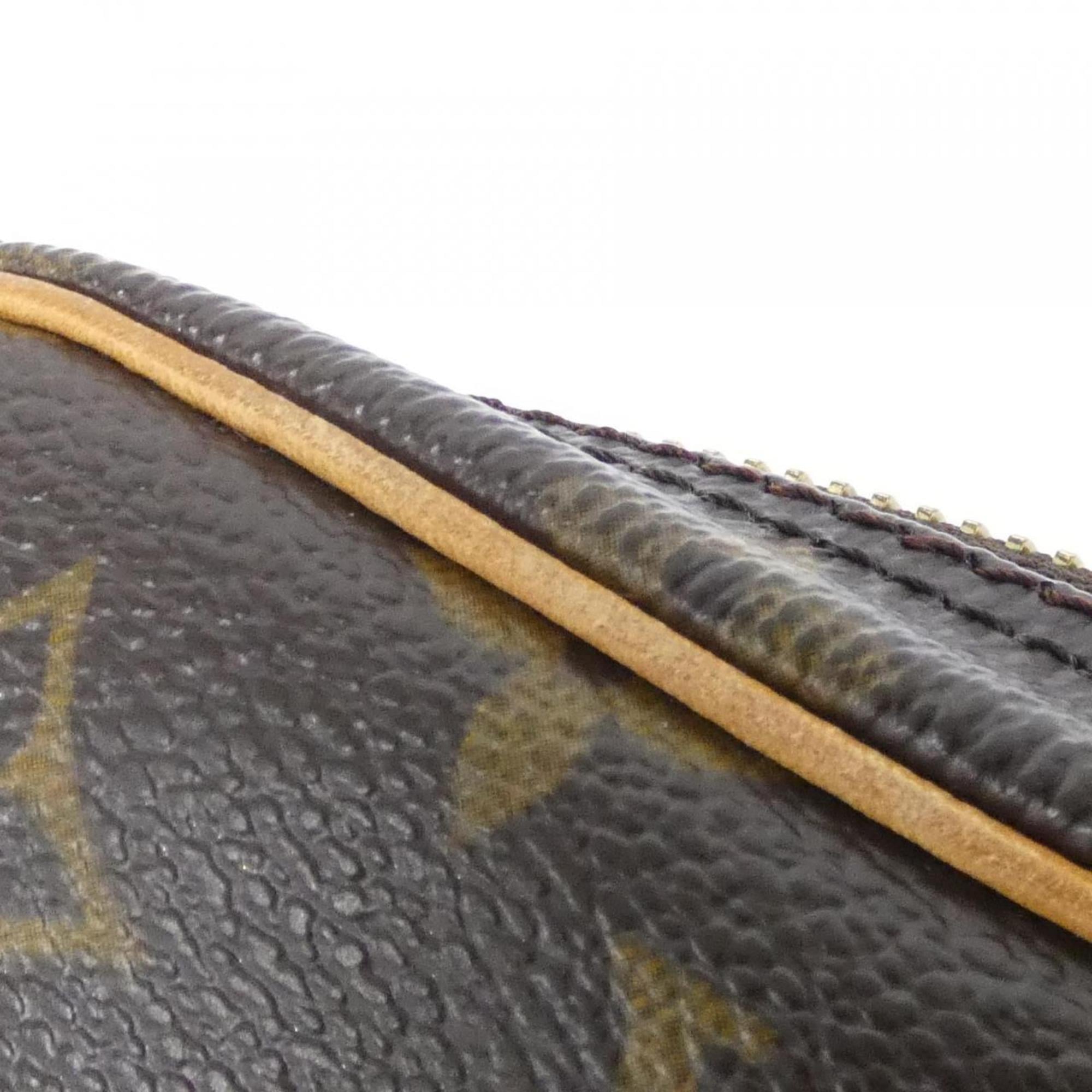 Louis Vuitton Brown Coated Canvas Shoulder Bag