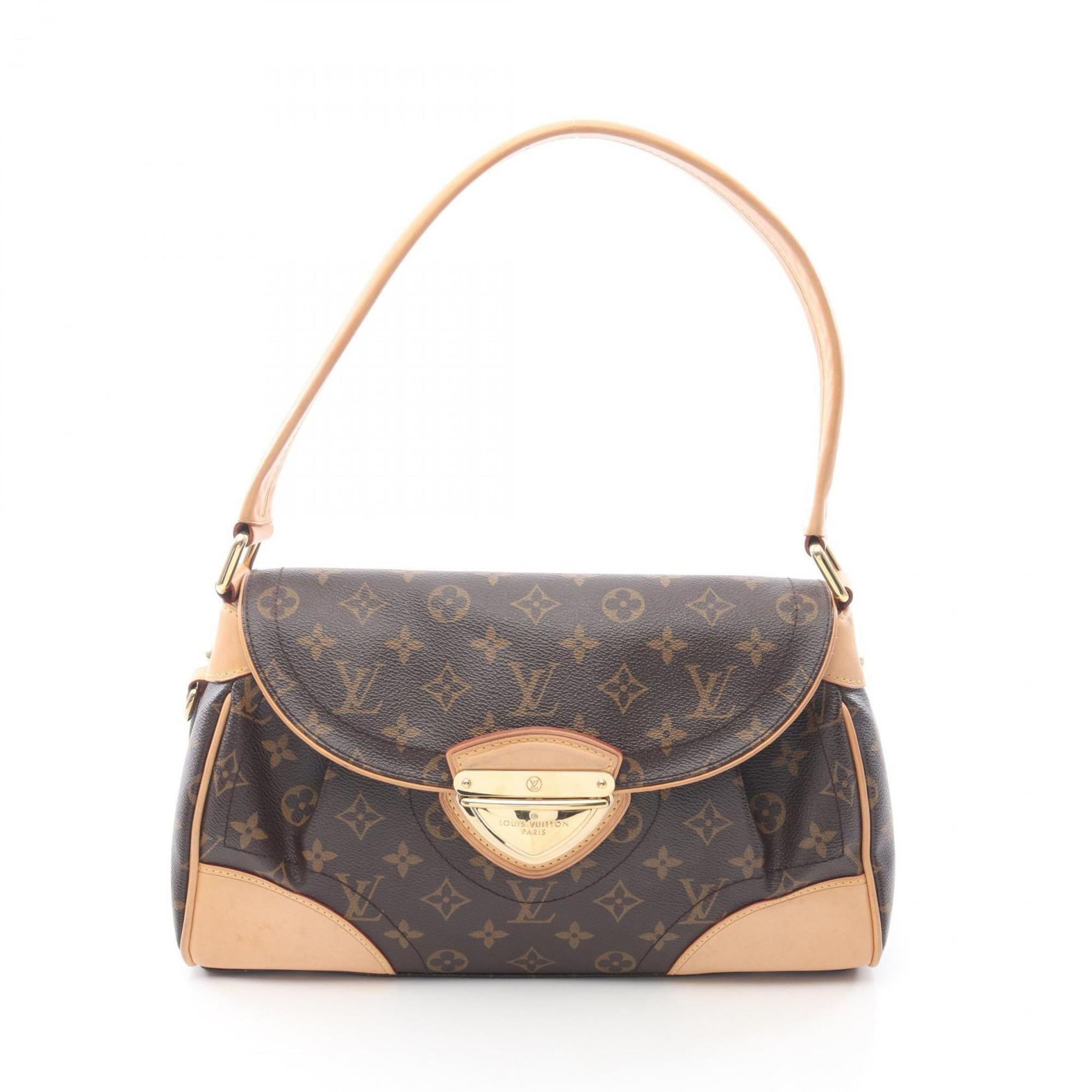 Louis Vuitton Brown Coated Canvas Leather Shoulder Bag