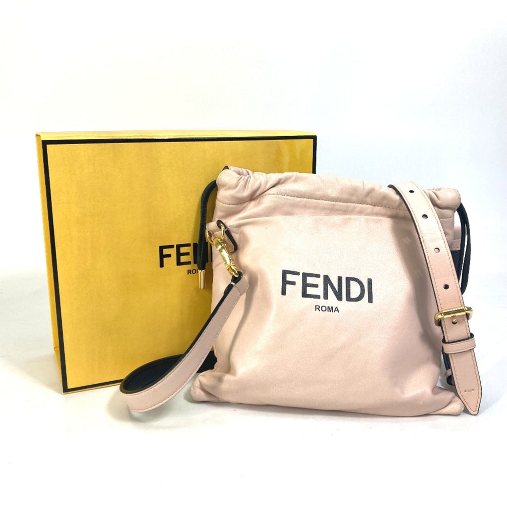 Fendi Pink Leather Shoulder Bag