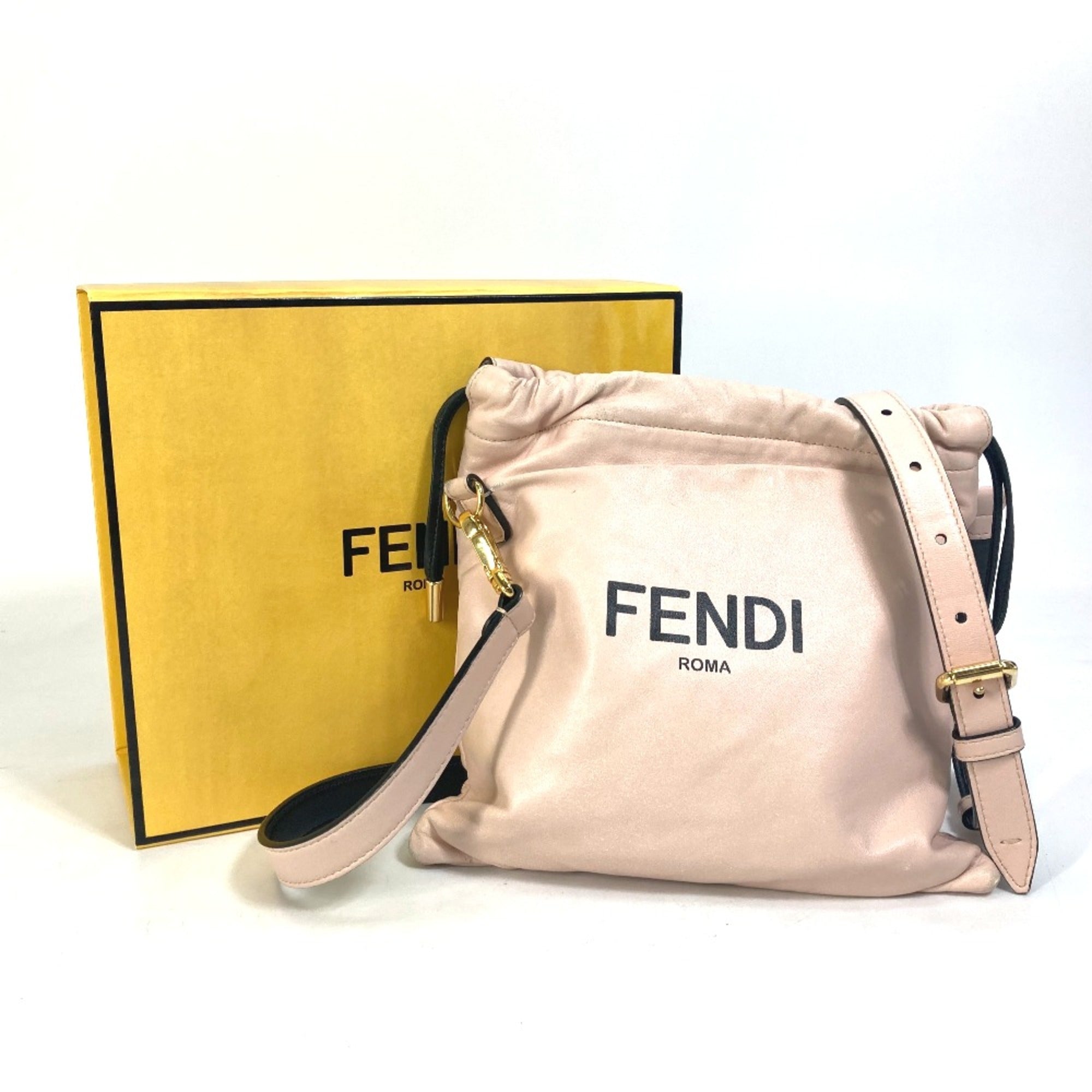 Fendi Pink Leather Shoulder Bag