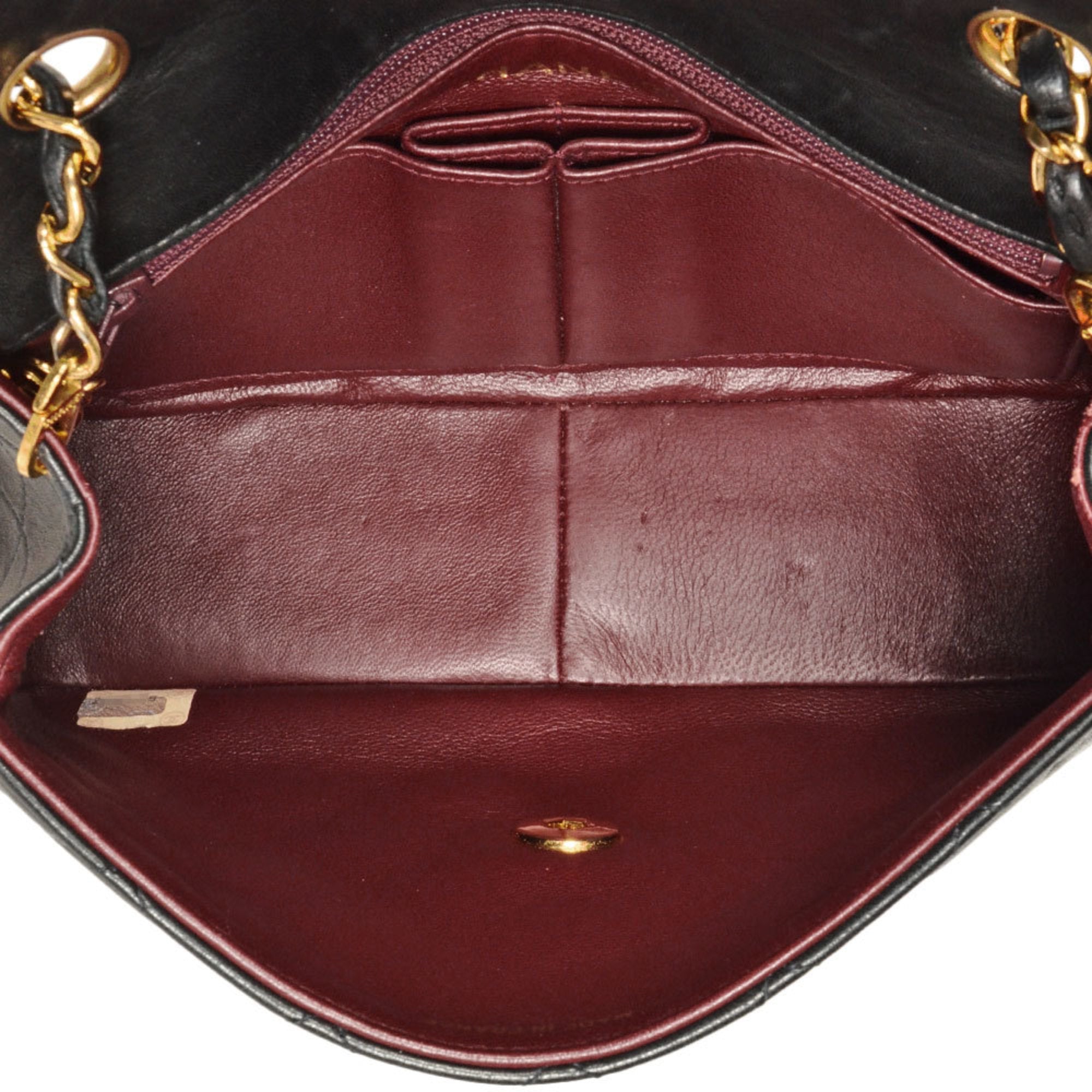 Chanel Black Leather Shoulder Bag