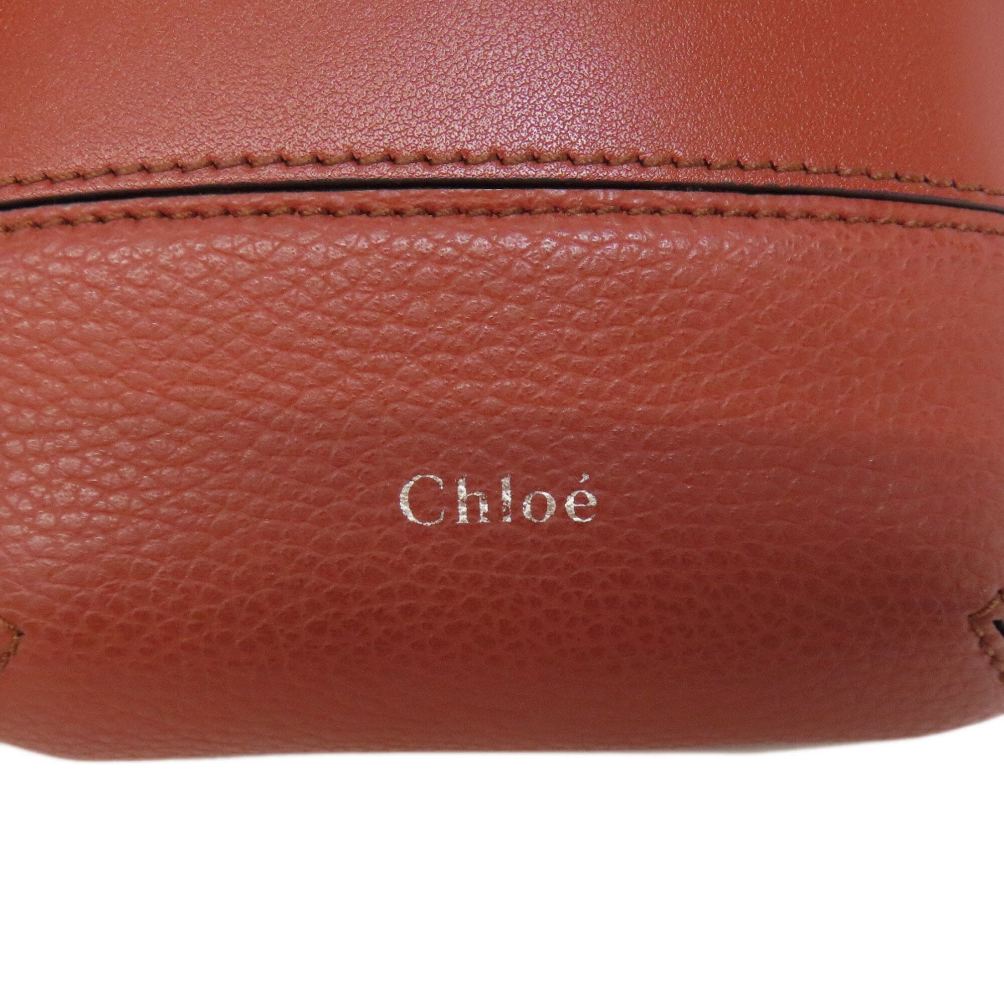 Chloé Brown Red Brown Leather Shoulder Bag (Pre-Owned)