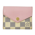 Louis Vuitton Ivory Rose Ballerine Damier Azur Wallet (Tri-Fold)