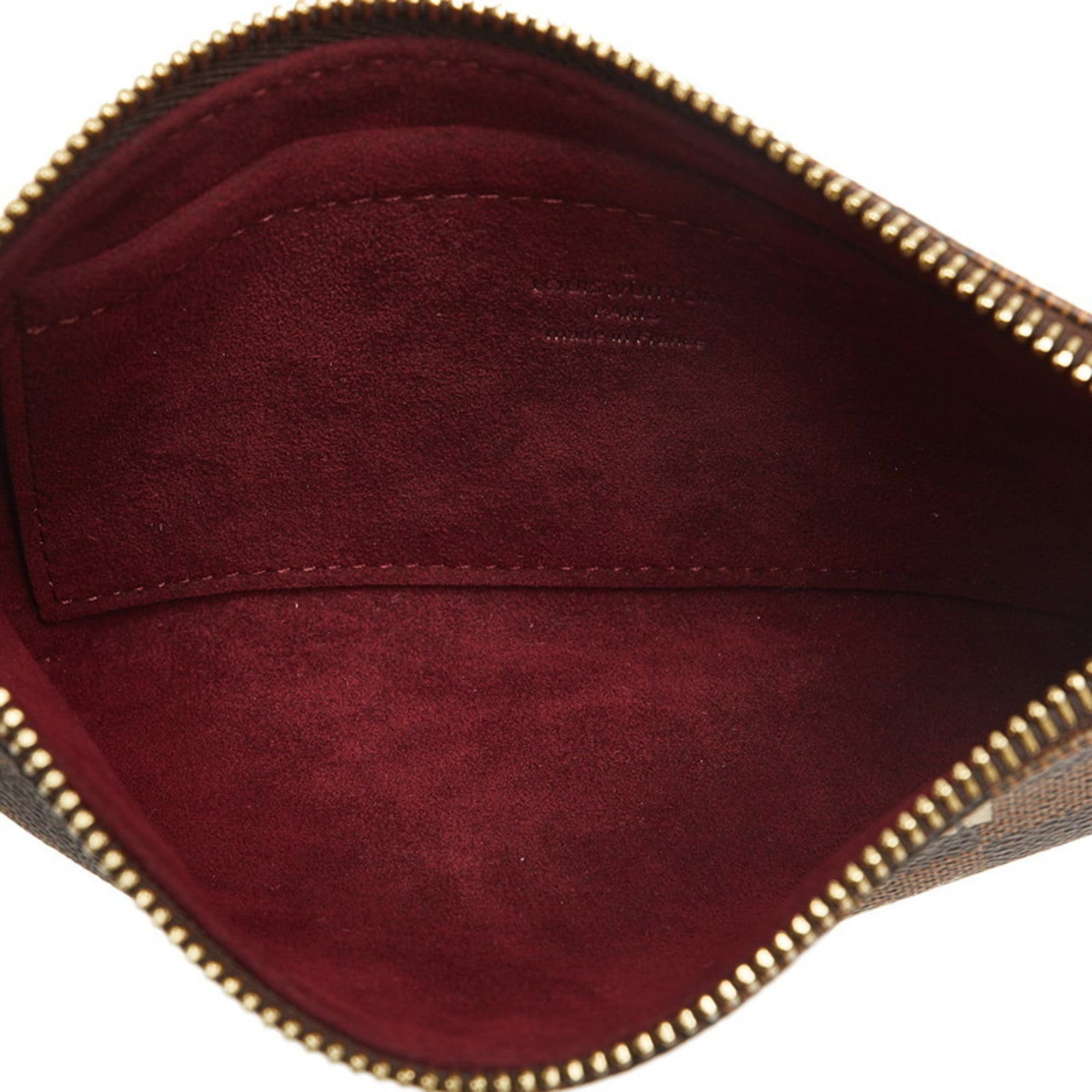 Louis Vuitton Brown Pvc Leather Pochette Pouch