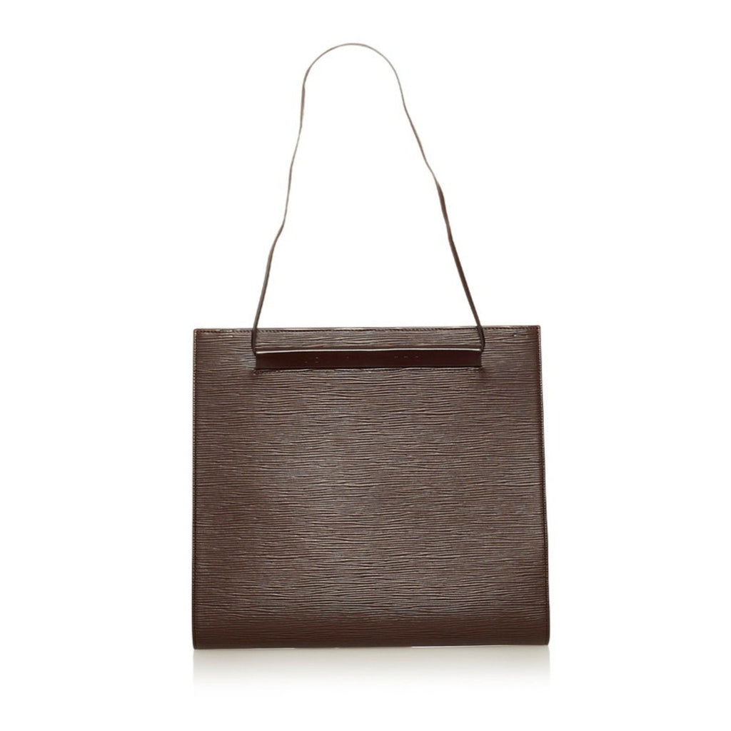 Louis Vuitton Epi Saint-Tropez Handbag Shoulder Bag M5246D Mocha Br Leather Women's LOUIS VUITTON