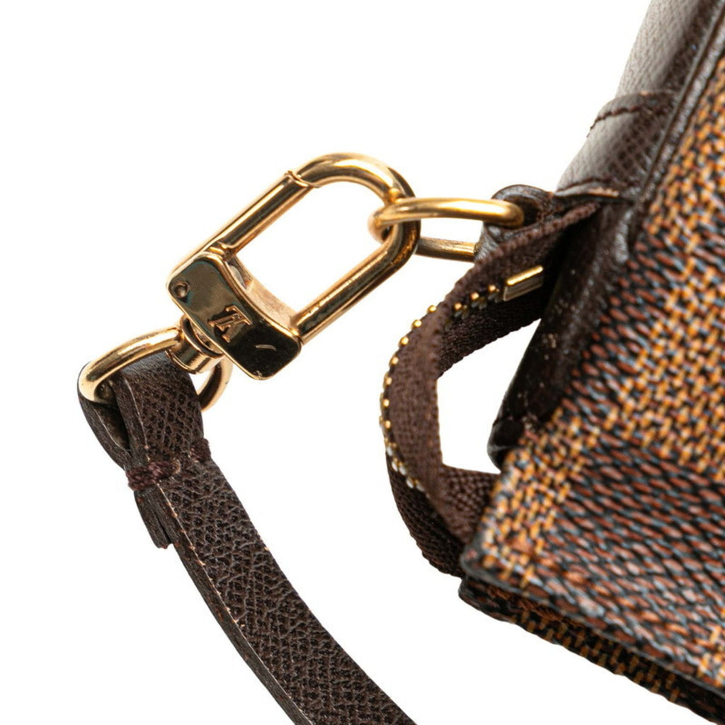 Louis Vuitton Brown Pvc Leather Handbag Pouch