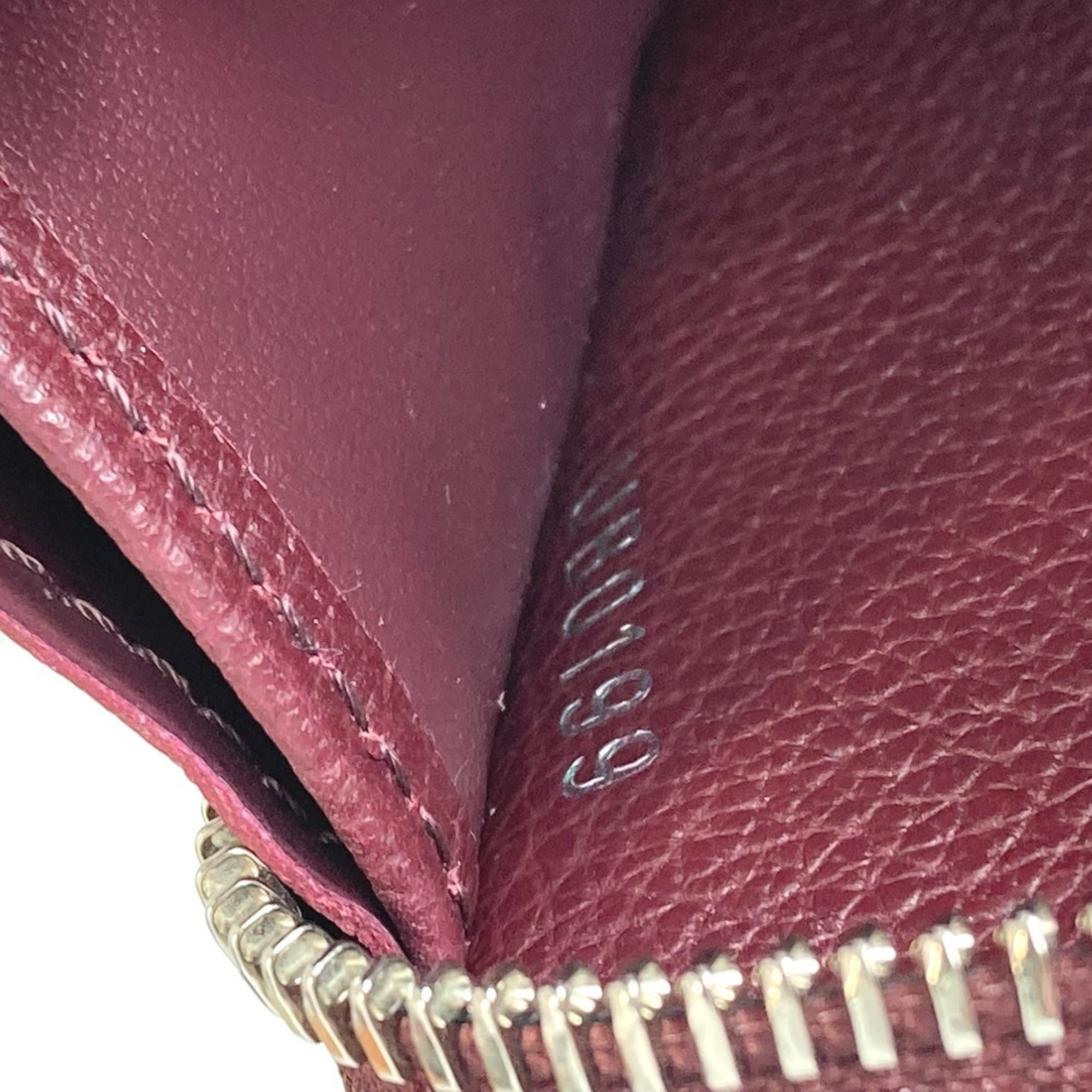 Louis Vuitton Beige Orange Leather Long Wallet