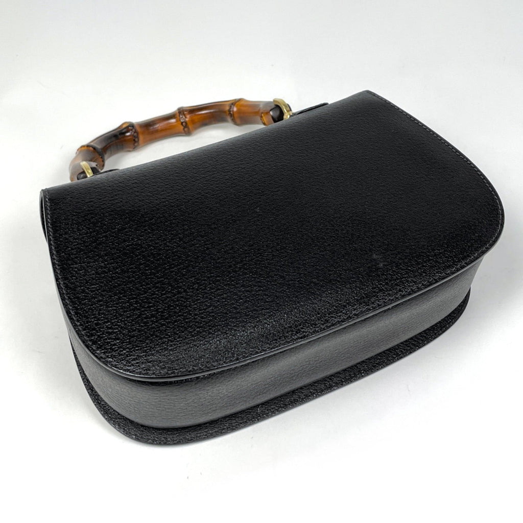 Gucci Black Leather Handbag (Pre-Owned)