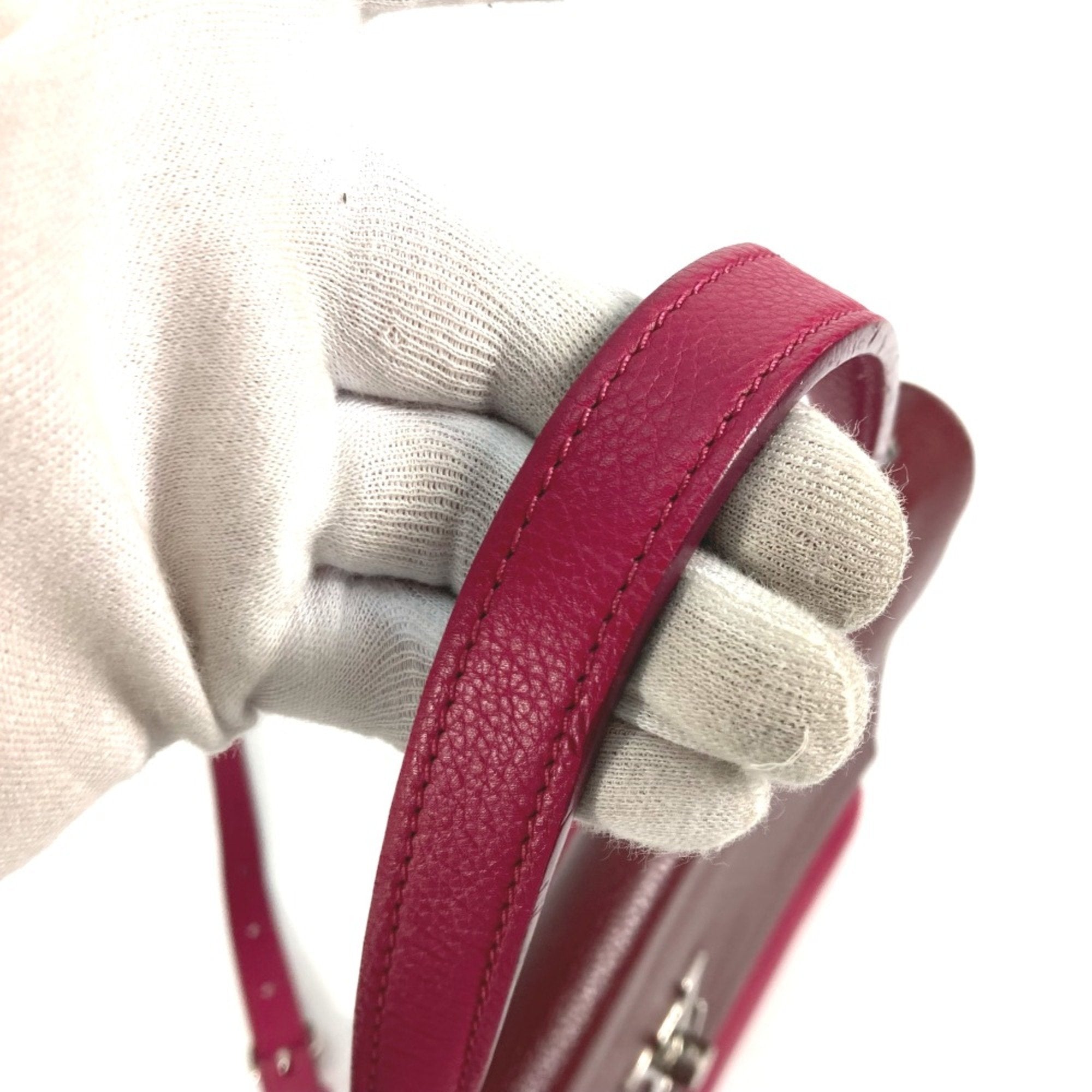 Louis Vuitton Purple Leather Handbag