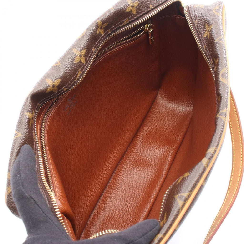 Louis Vuitton Brown Monogram Coated Canvas Leather Shoulder Bag