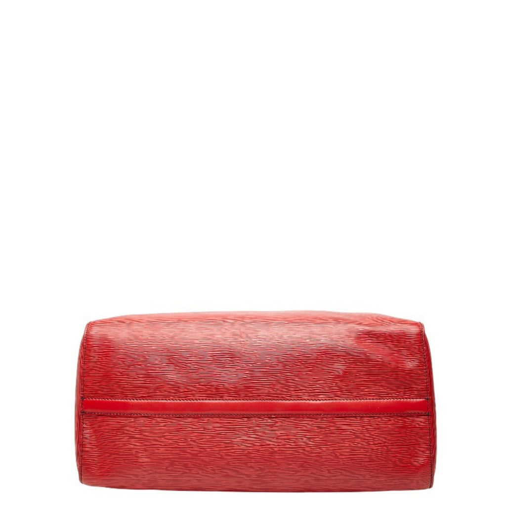 Louis Vuitton Epi Castilian Red Leather Boston Bag Handbag