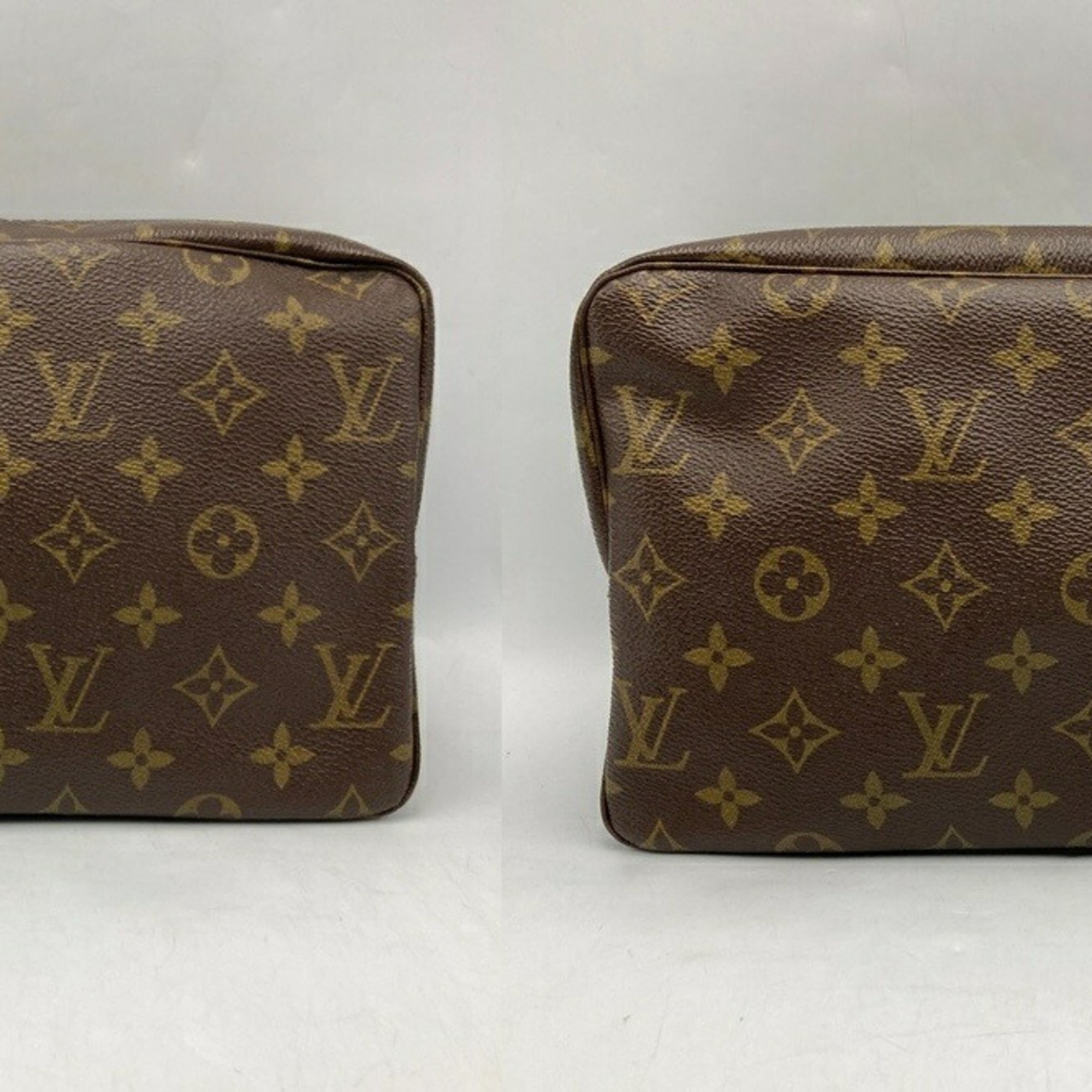 Louis Vuitton Brown Pvc Clutch Bag