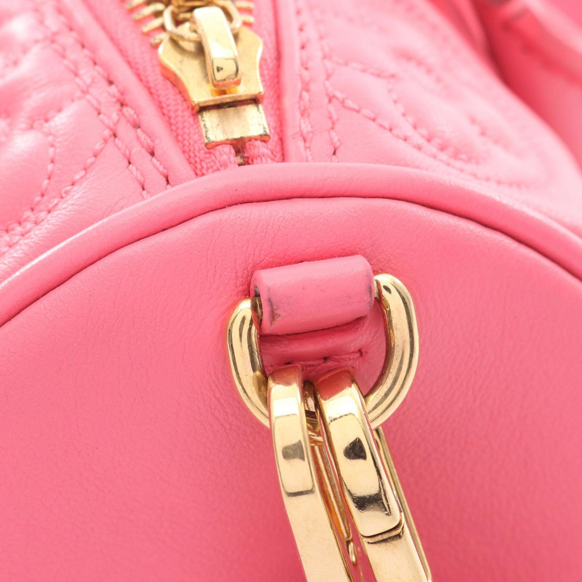Louis Vuitton Pink Leather Handbag