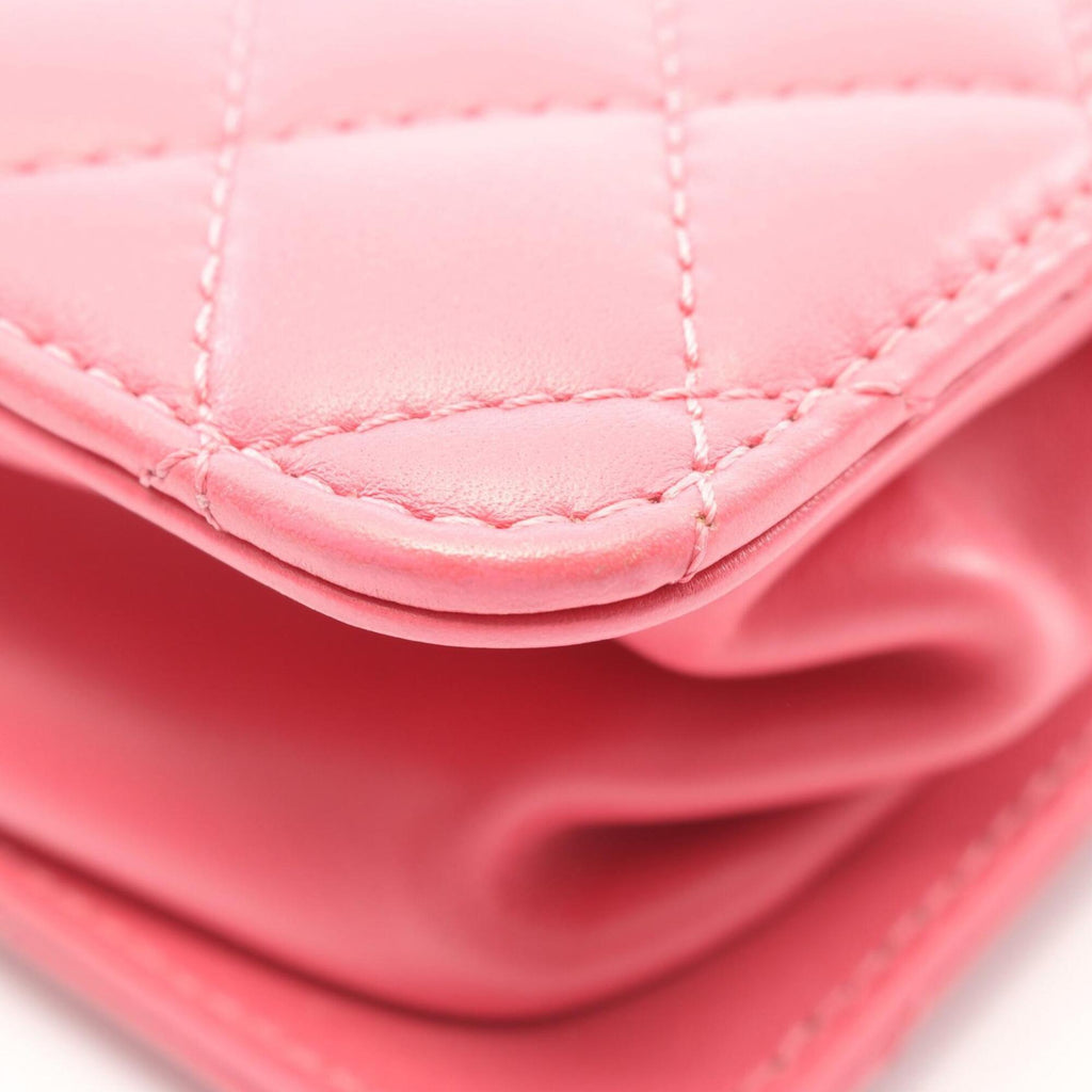 Chanel Pink Leather Handbag Shoulder Bag
