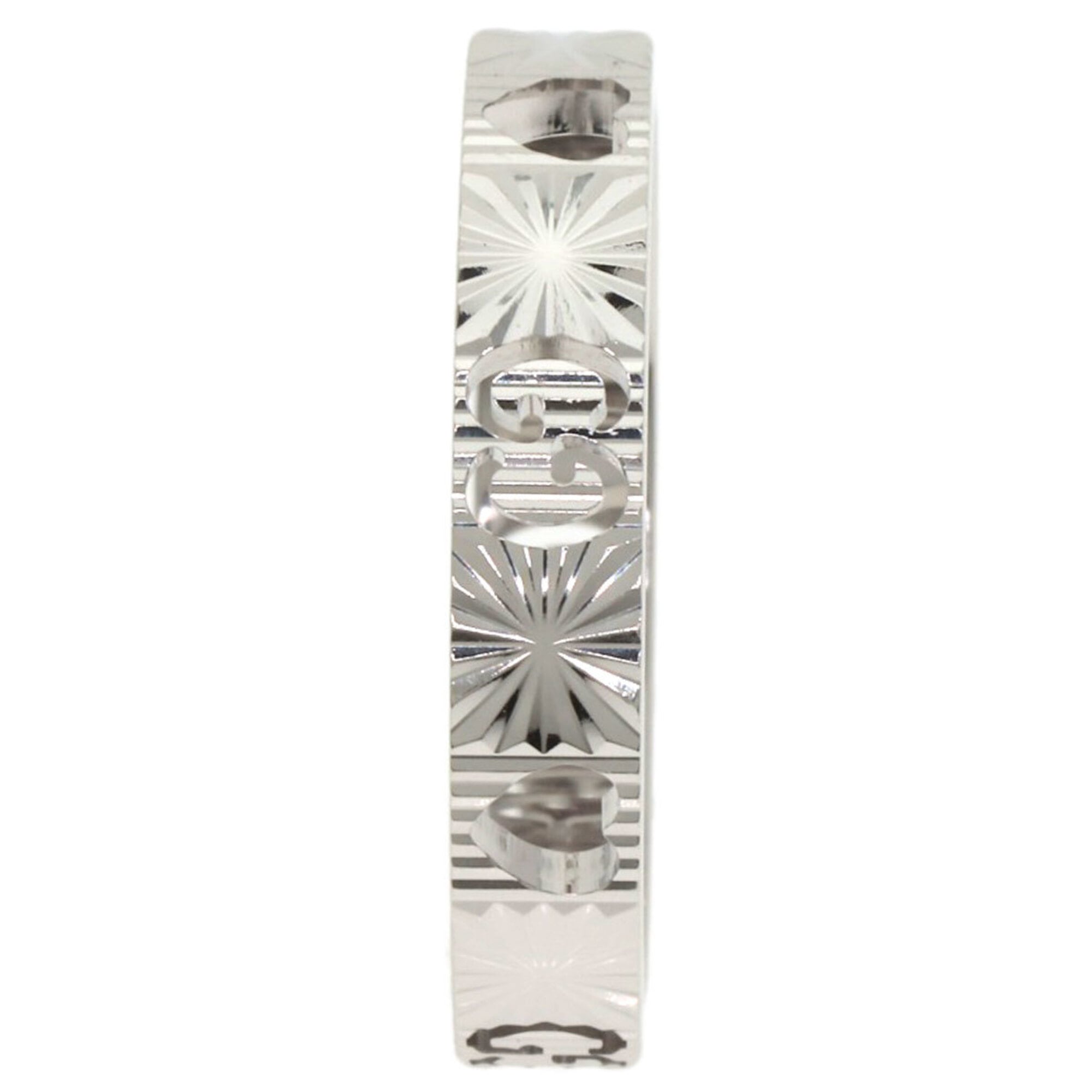 Gucci Icon White Gold (18K) Band Ring (Pre-Owned)
