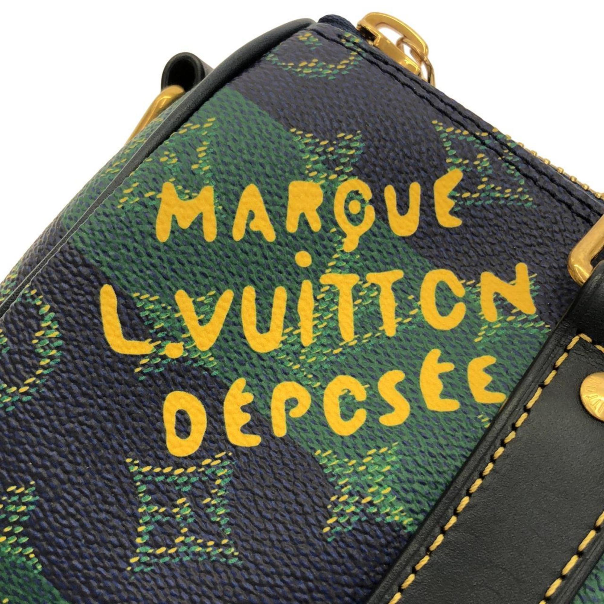 Louis Vuitton Gold Coated Canvas Boston Bag