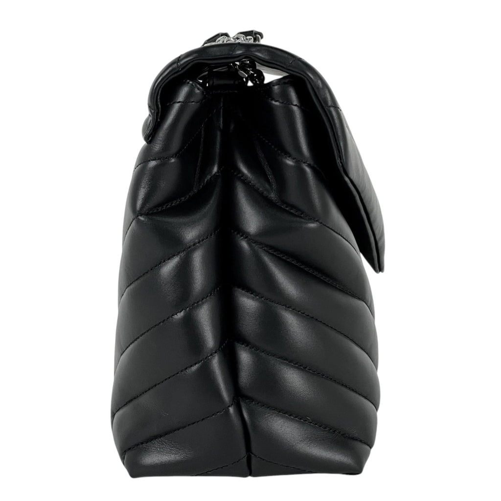 Saint Laurent Black Leather Shoulder Bag (Pre-Owned)