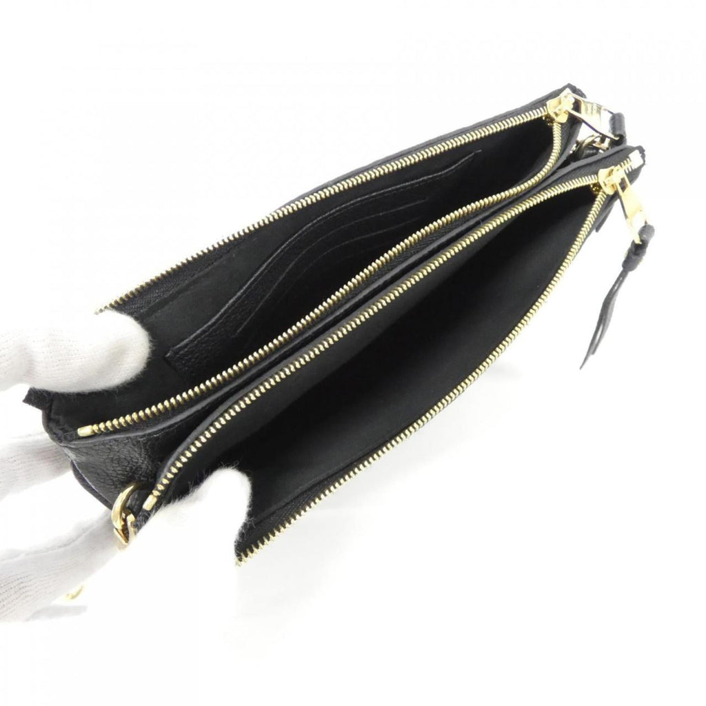 Louis Vuitton Black Leather Pochette Shoulder Bag