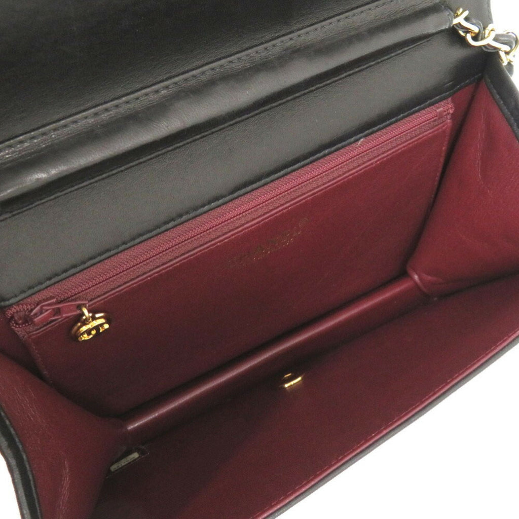 Chanel Matelasse Black Leather Shoulder Bag