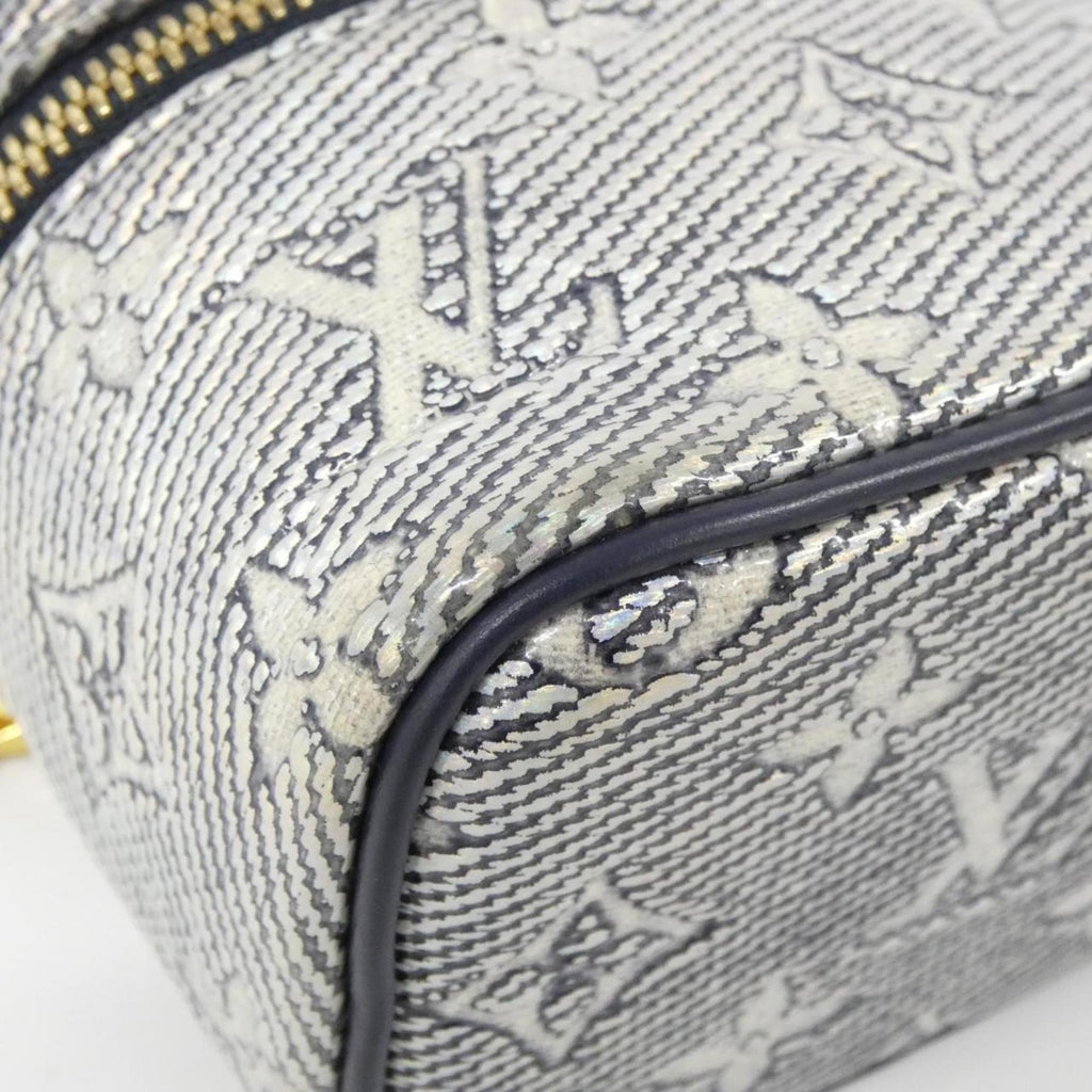 Louis Vuitton Dark Blue Light Blue Cotton Shoulder Bag