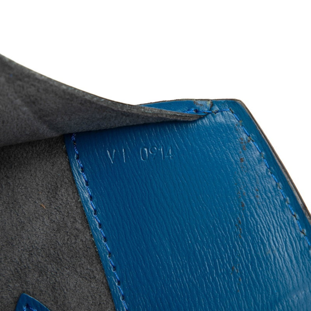Louis Vuitton Toledo Blue Leather Shoulder Bag