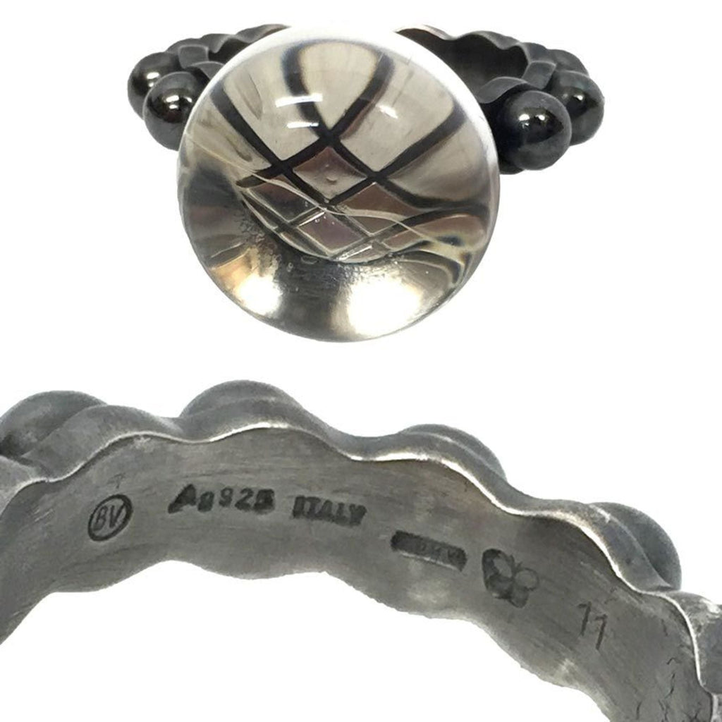 Bottega Veneta Silver 925 Band Ring