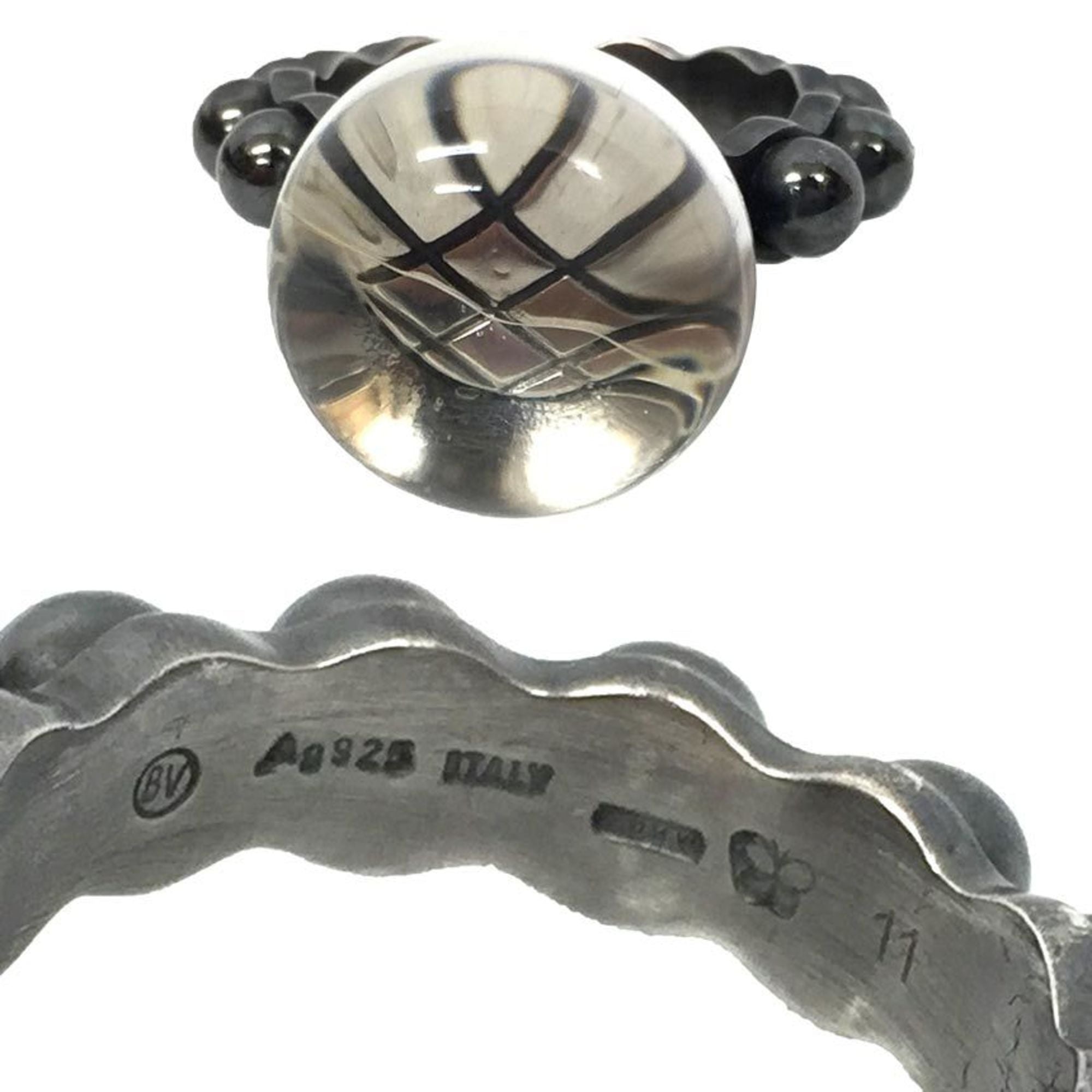 Bottega Veneta Silver 925 Band Ring