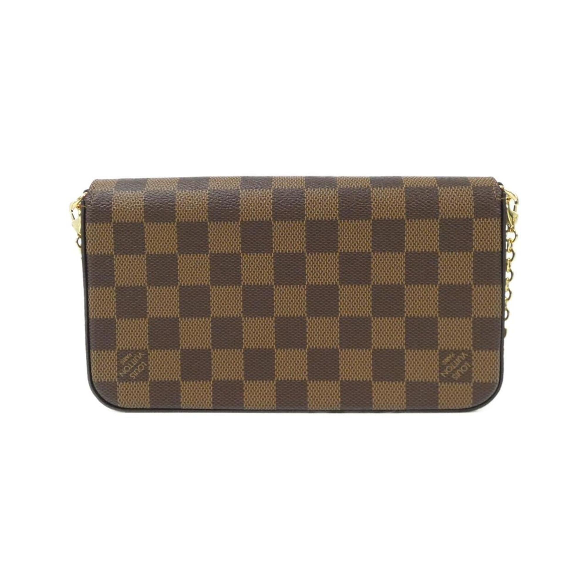 Louis Vuitton Ebene Coated Canvas Pochette Shoulder Bag