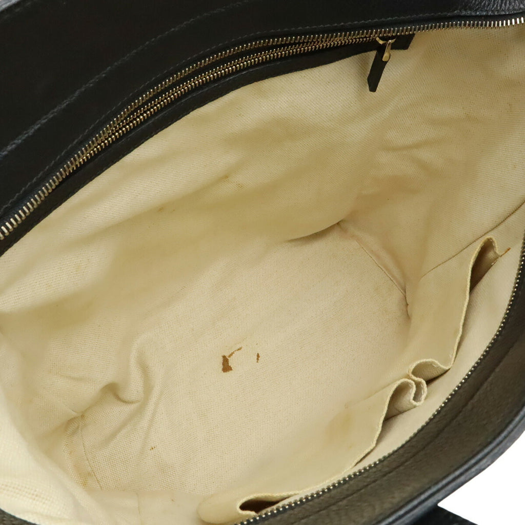 Gucci Black Leather Shoulder Bag Tote Bag (Pre-Owned)