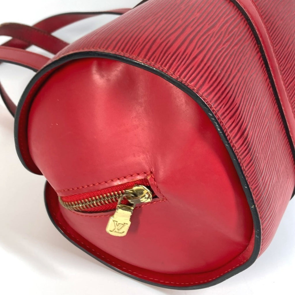 Louis Vuitton Castilian Red Red Color Epi Leather Handbag Shoulder Bag