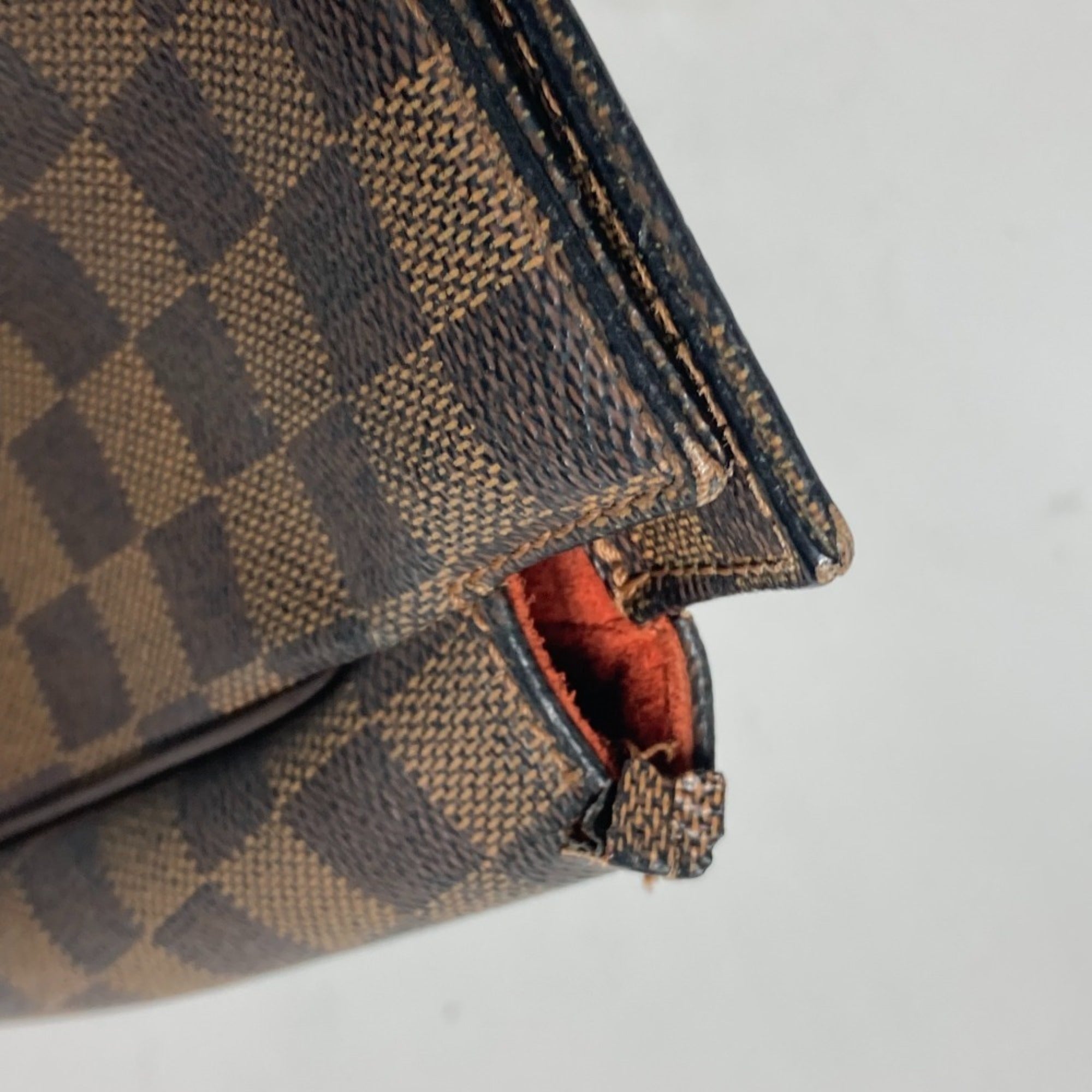 Louis Vuitton Brown Damier Canvas Shoulder Bag Tote Bag