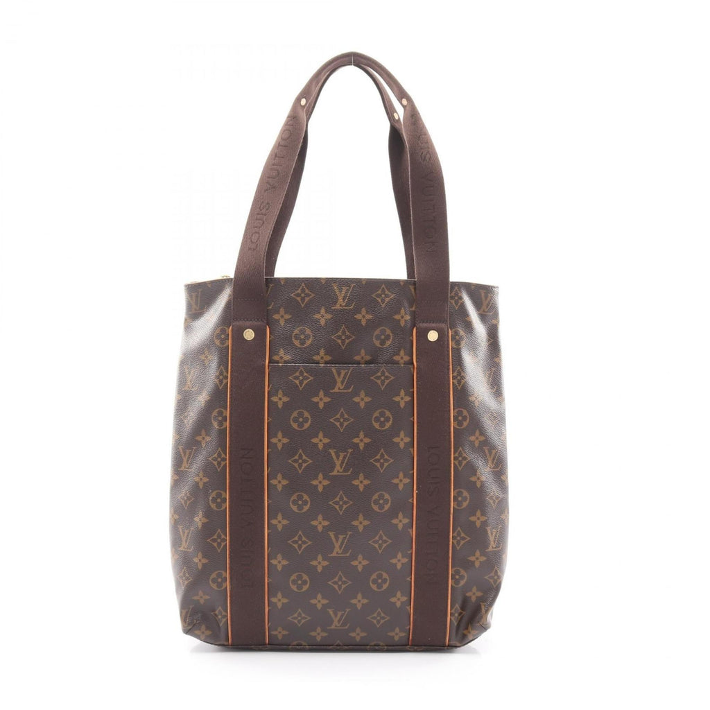 Louis Vuitton Brown Coated Canvas Leather Tote Bag