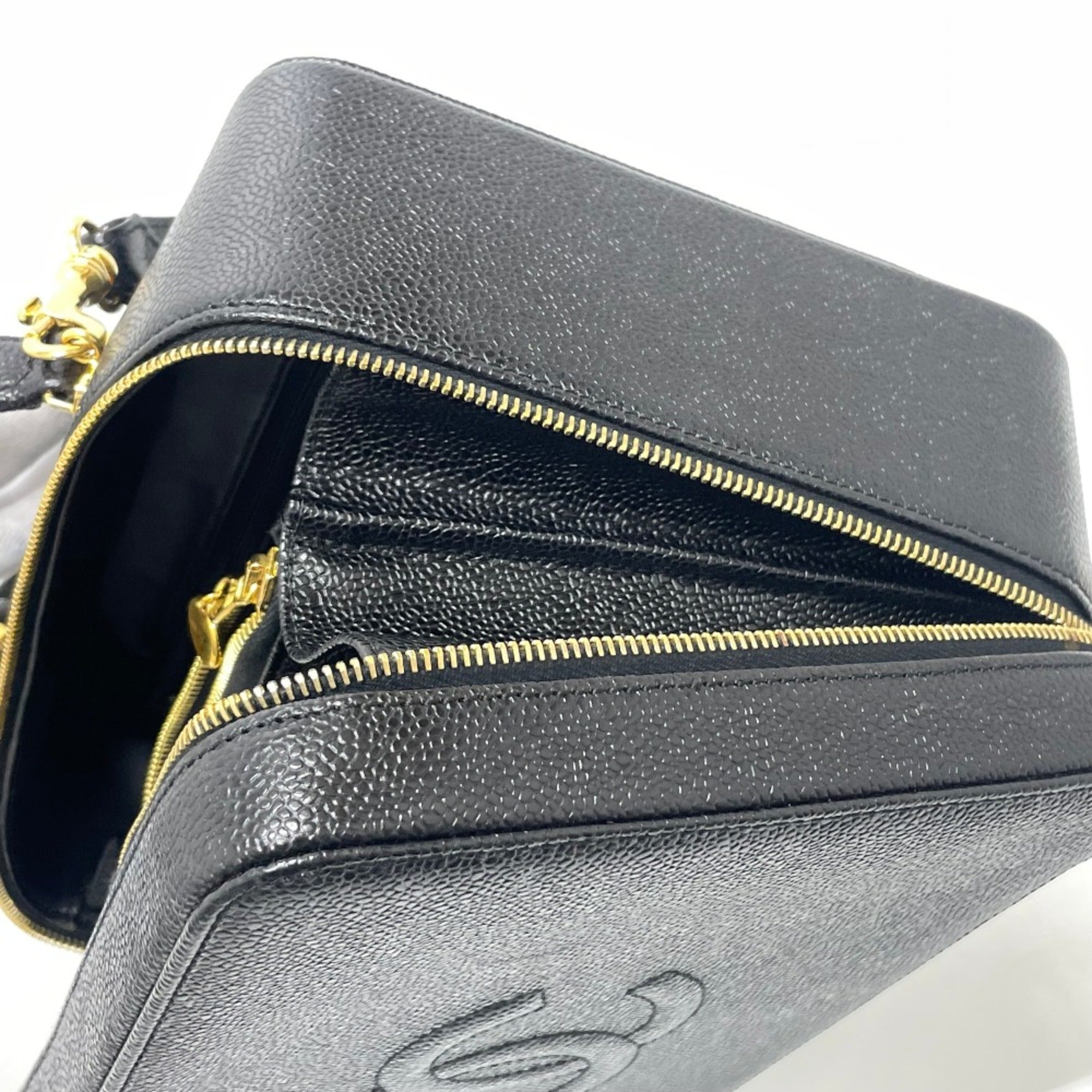 Chanel Black Leather Handbag