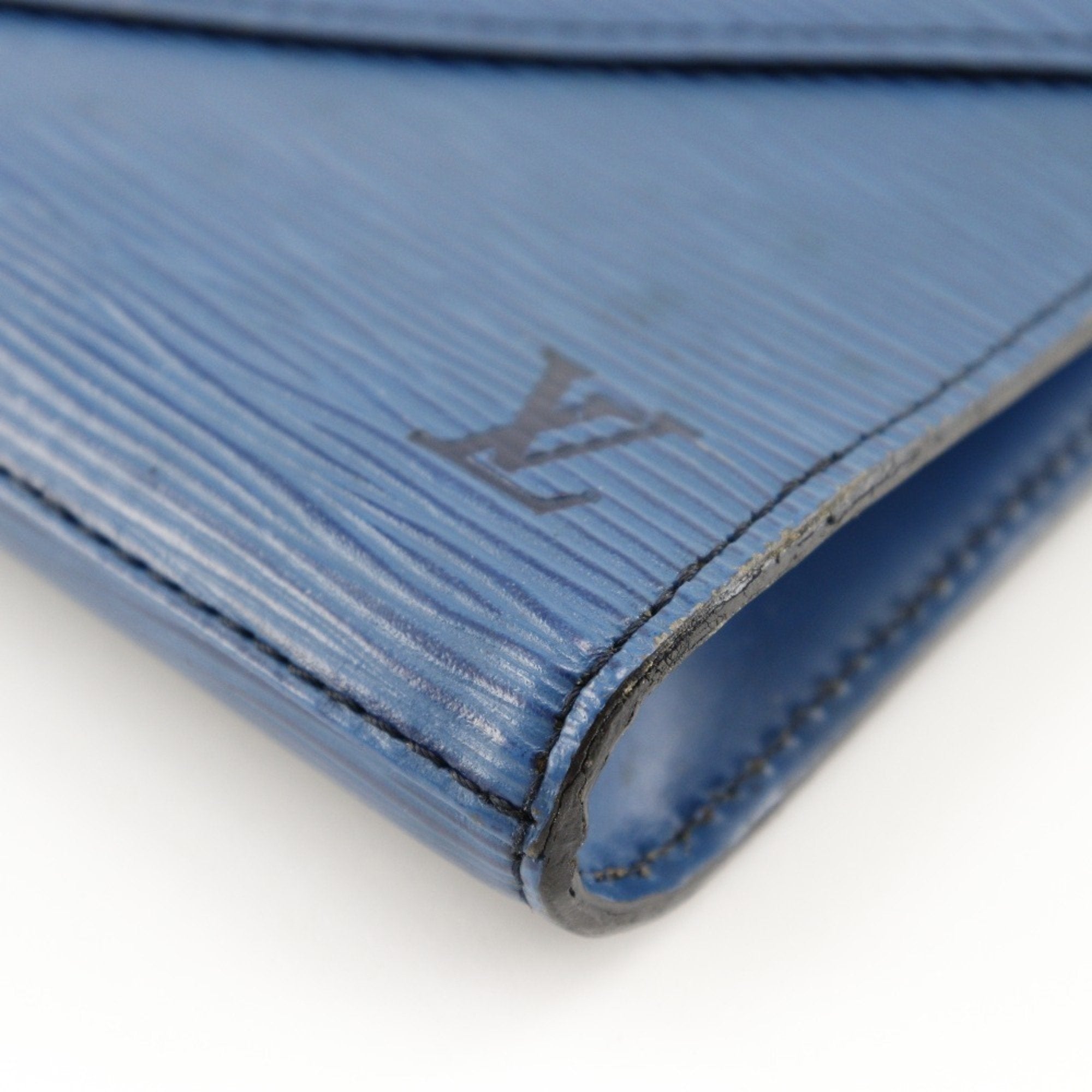 Louis Vuitton Blue Toledo Blue Epi Leather Clutch Bag