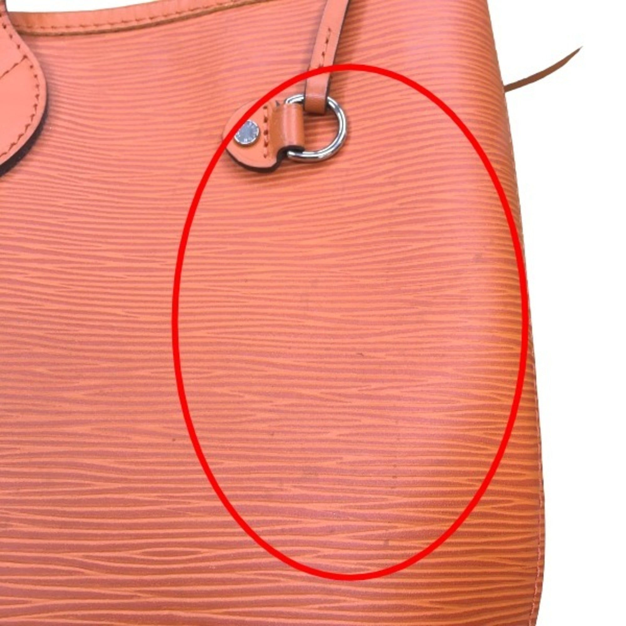 Louis Vuitton Orange Epi Leather Tote Bag