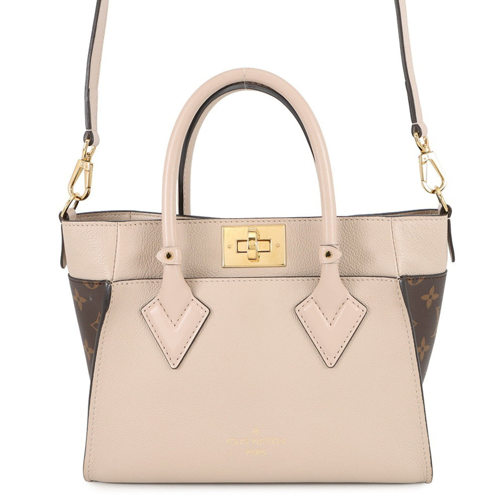 Louis Vuitton Grayish Light Blue Monogram Leather Handbag Shoulder Bag
