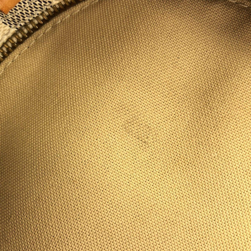 Louis Vuitton Azur White Coated Canvas Boston Bag